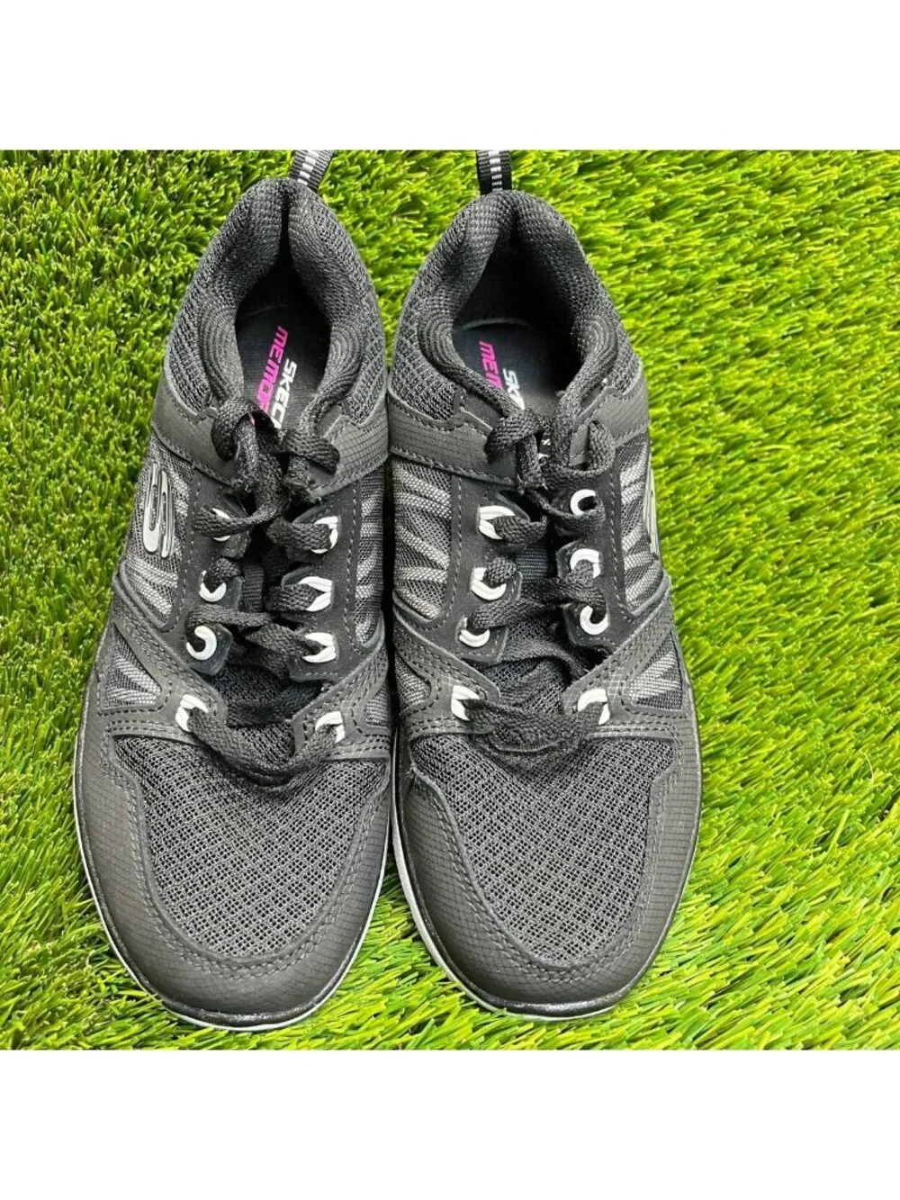 Skechers Summits New World Womens Size 6.5 Black Athletic Running Shoes Sneakers